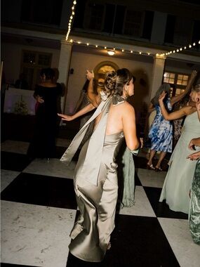 Show Me Your MuMu Lisa Bridesmaid Dress in Sage